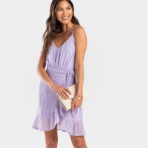 NWT Francesca's Lavender tie dress